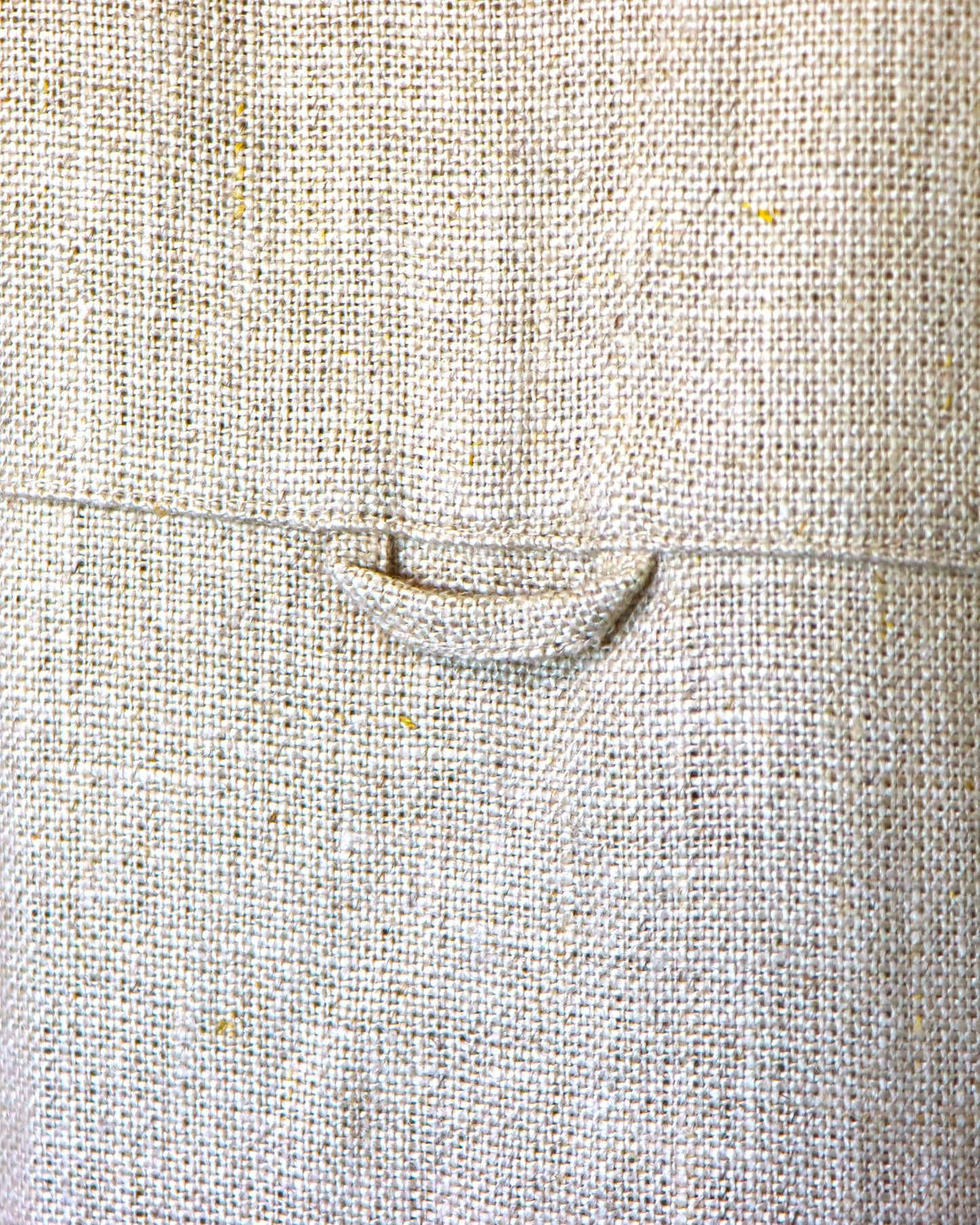 HEAVY LINEN RESORT S/S SHIRT -NATURAL-