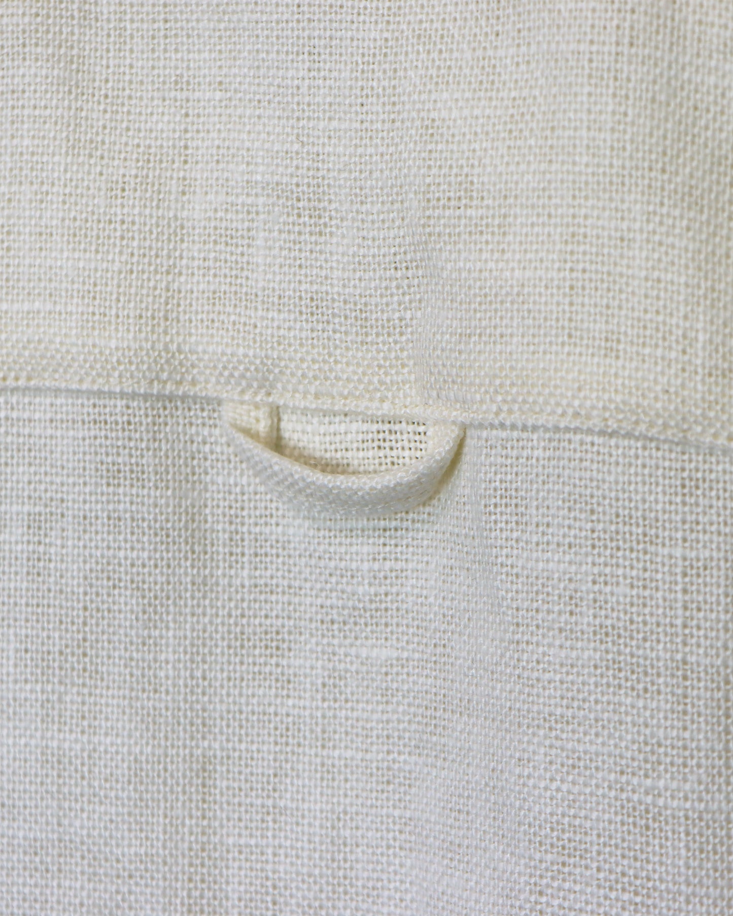 HEAVY LINEN RESORT S/S SHIRT -WHITE-
