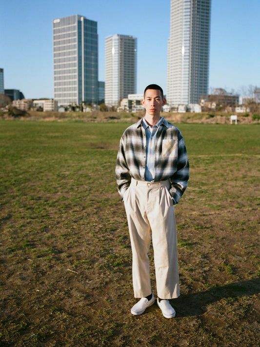 HERRINGBONE OMBRE CHECK SHIRTS