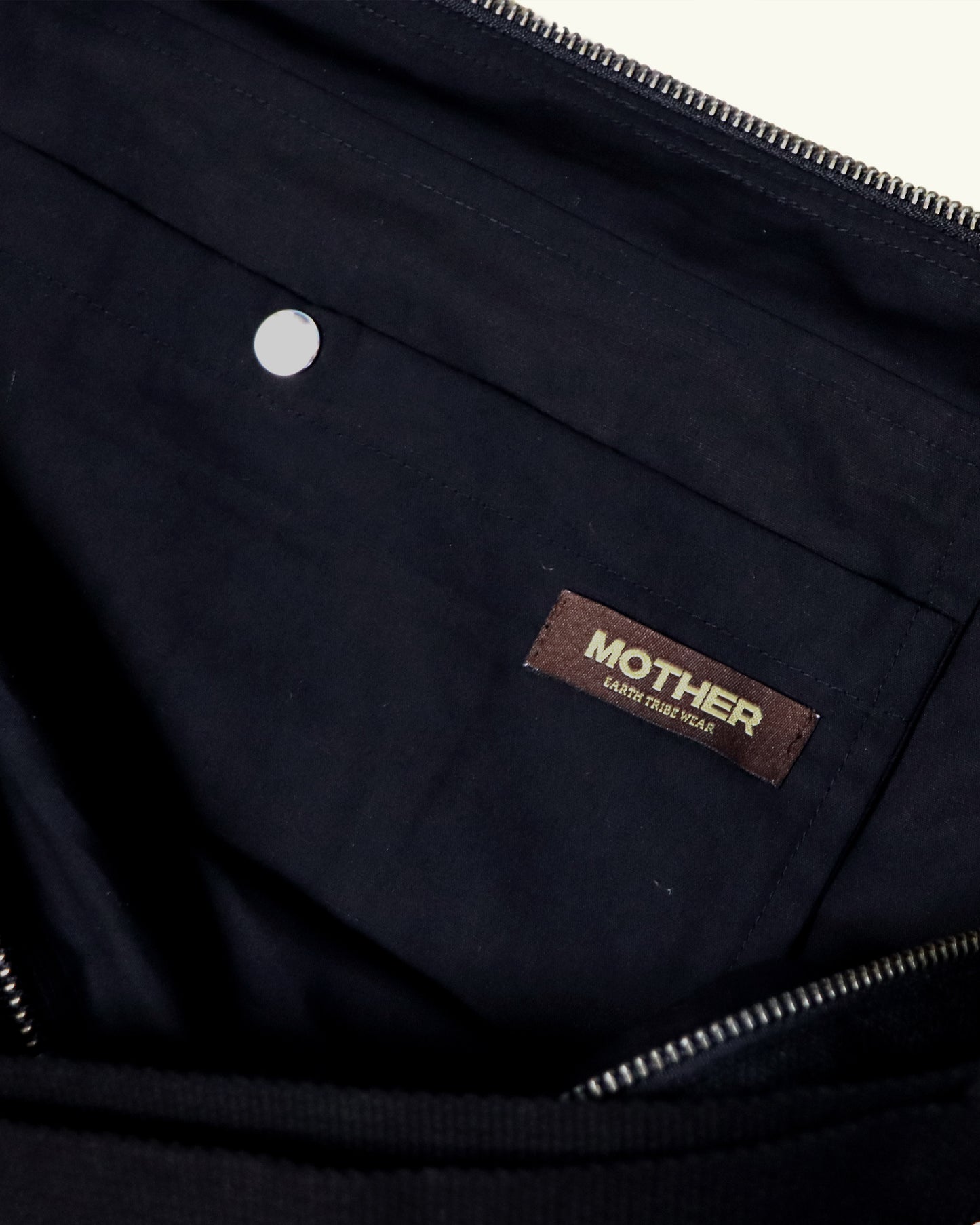 HEAVY LINEN RESORT BAG -BLACK-