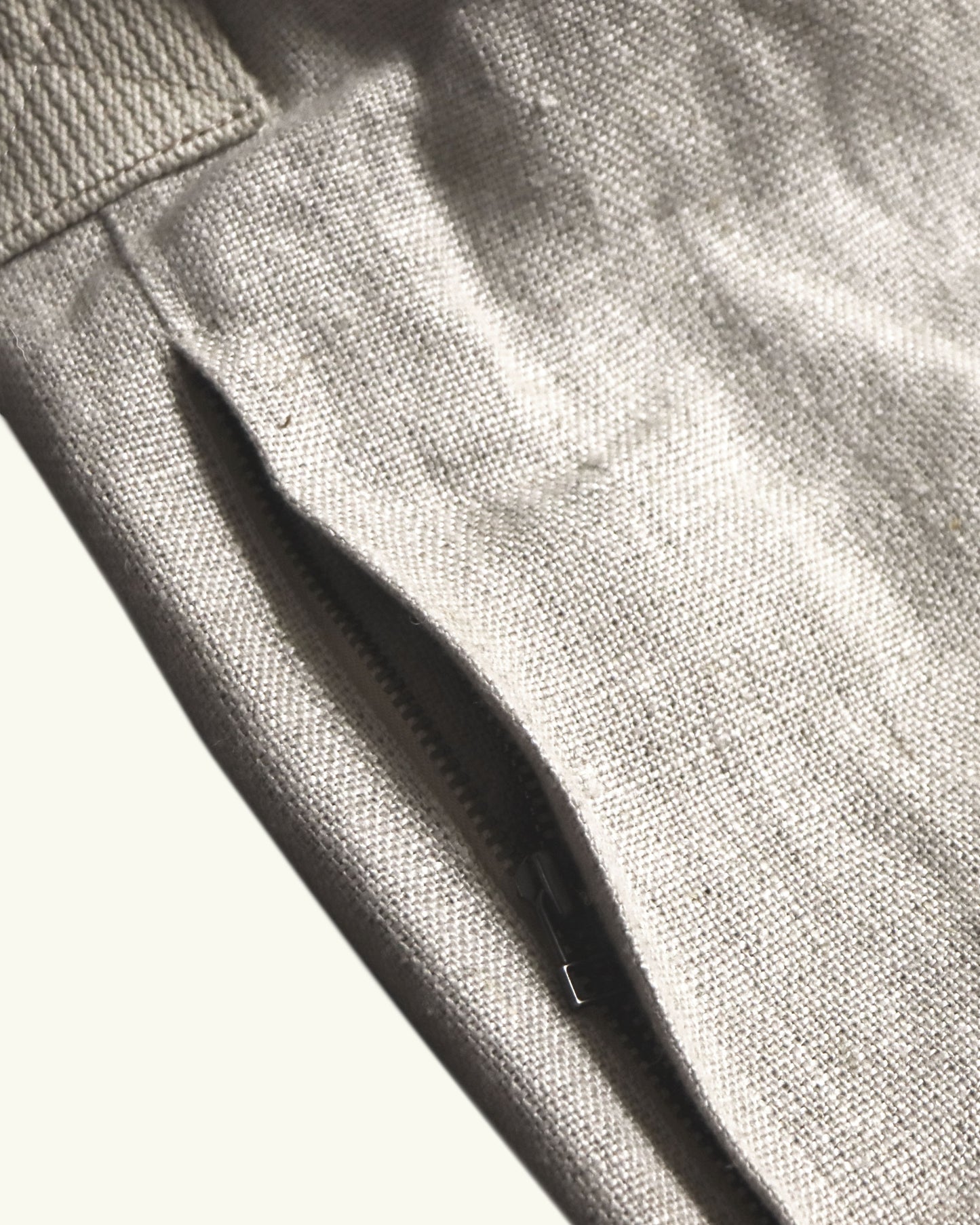 HEAVY LINEN RESORT BAG -NATURAL-