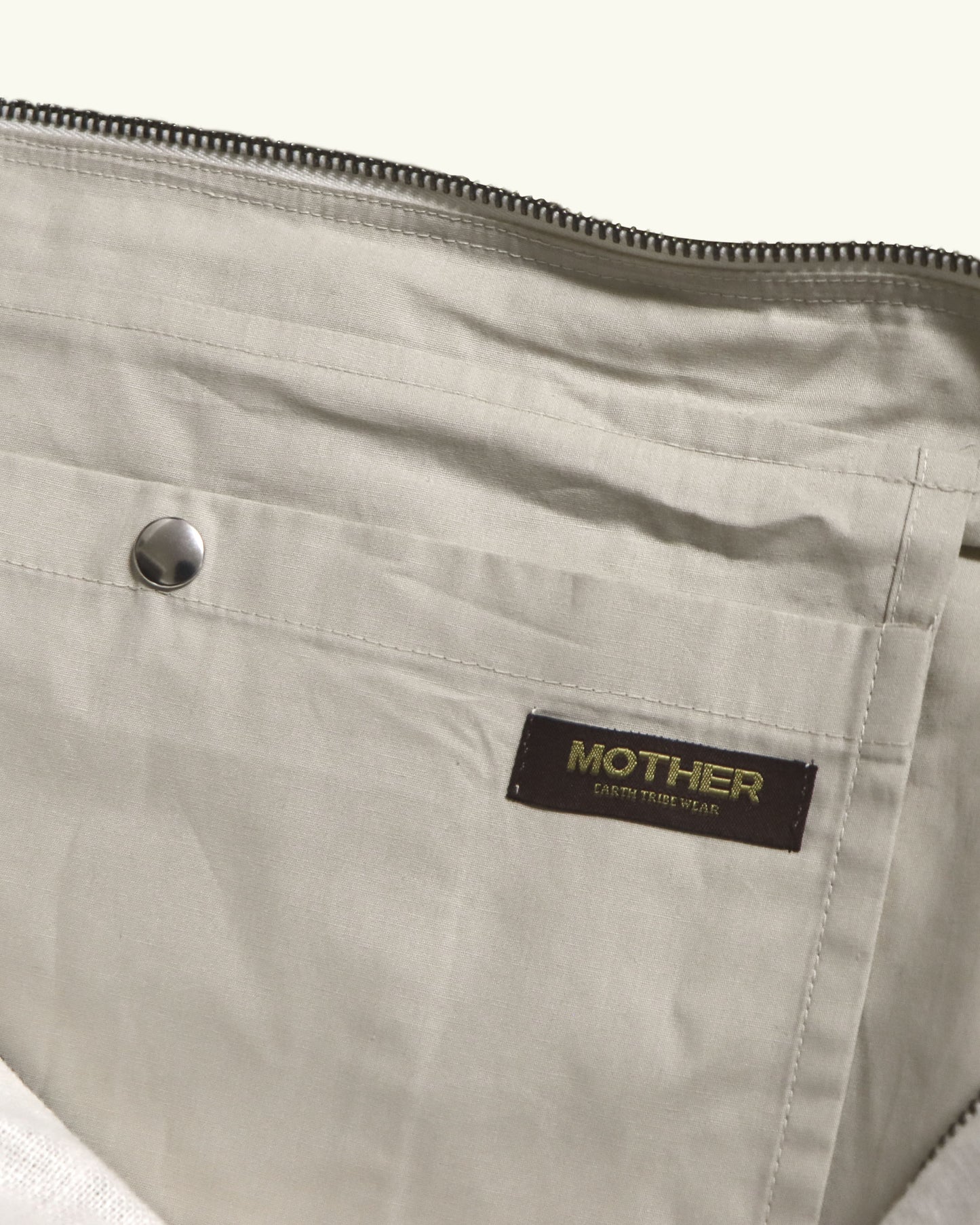 HEAVY LINEN RESORT BAG -NATURAL-