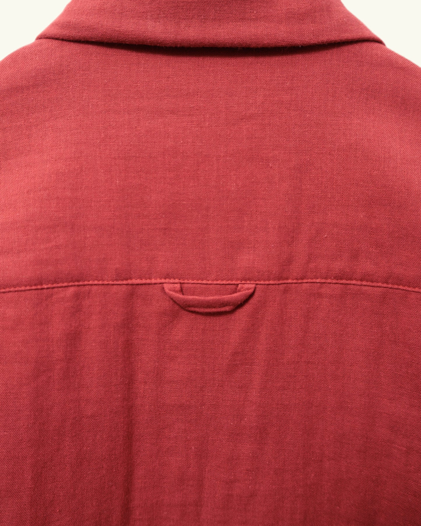 COTTON GAUZE SOFT L/S SHIRT -RED-
